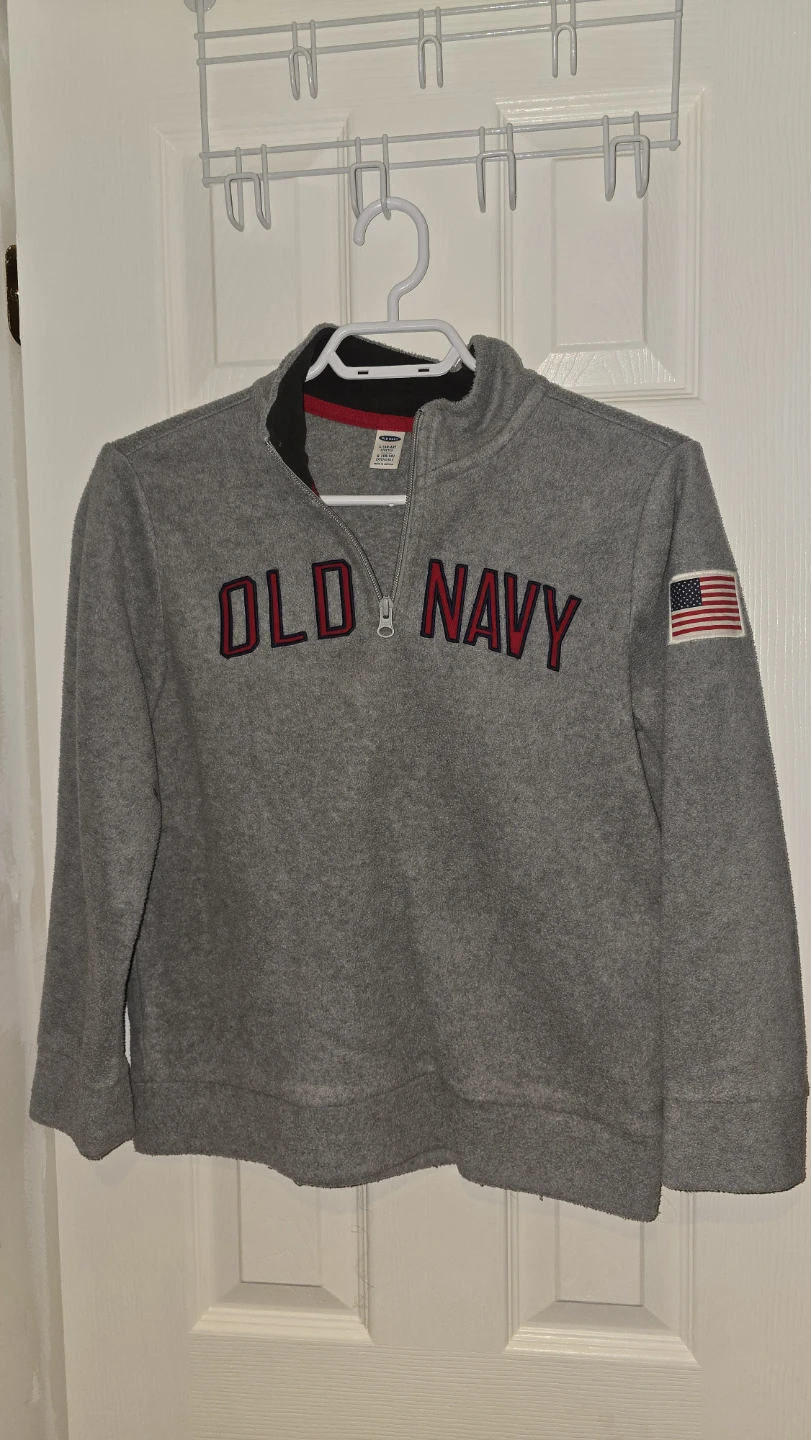 Old Navy Grey Quarter-Zip Fleece