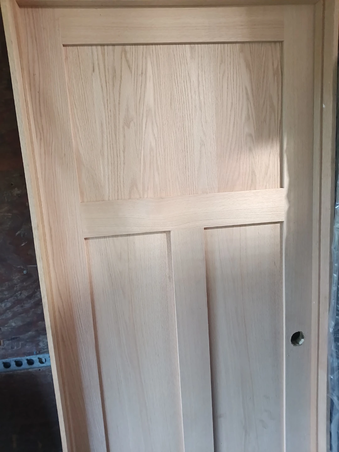 Prehung Solid oak three panel doors - photo 3