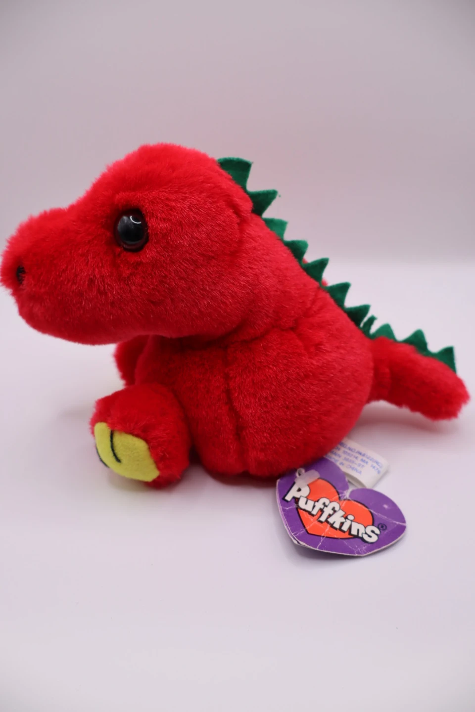 Puffkins Red Dinosaur Plush Toy
