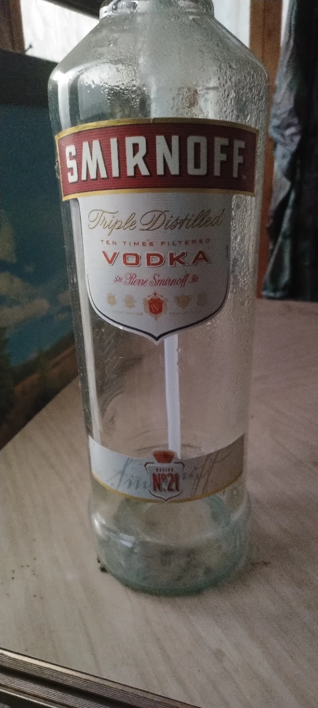 Empty Smirnoff Glass Bottle with Pump - photo 2