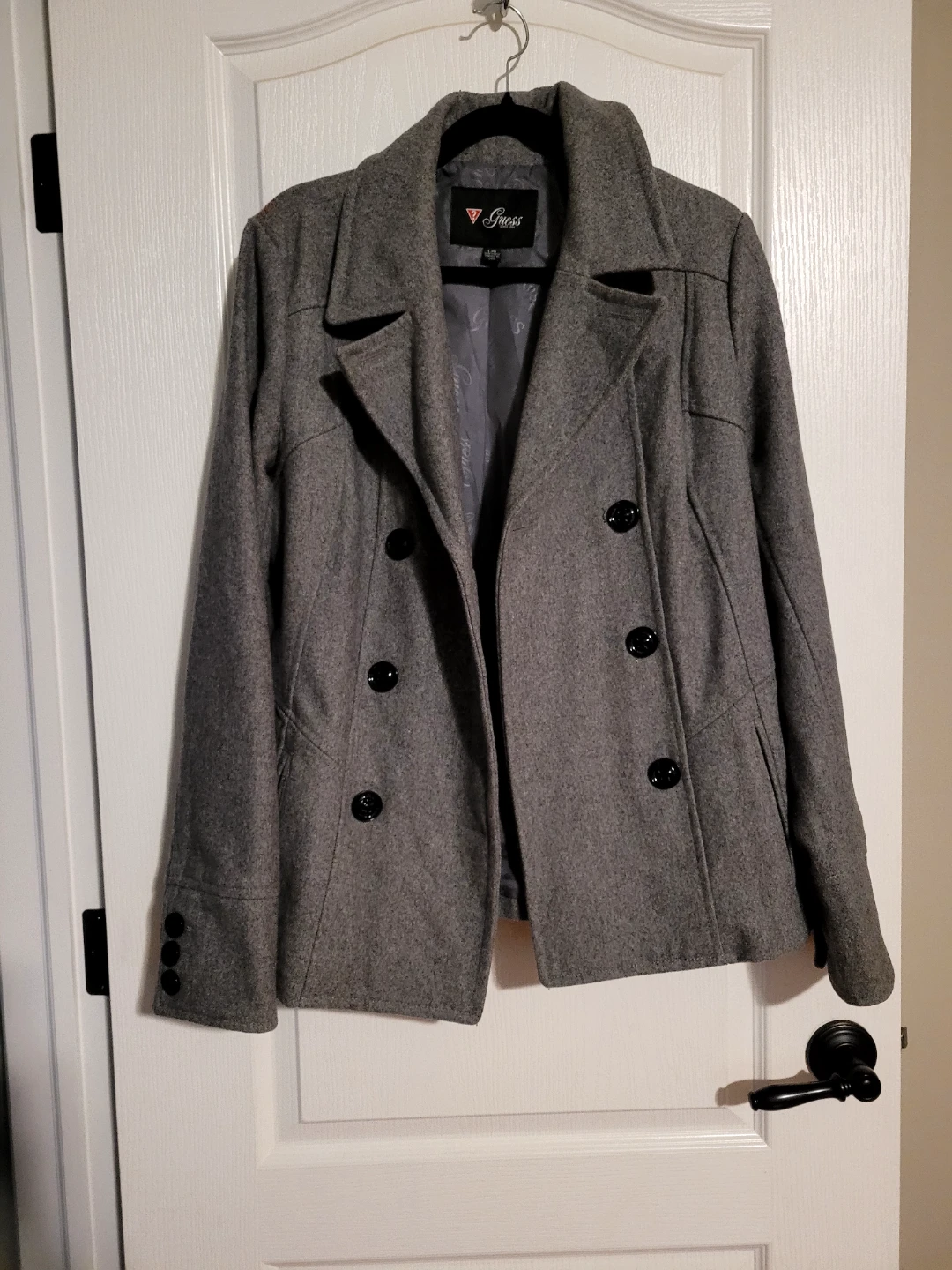 Guess Grey Pea Coat