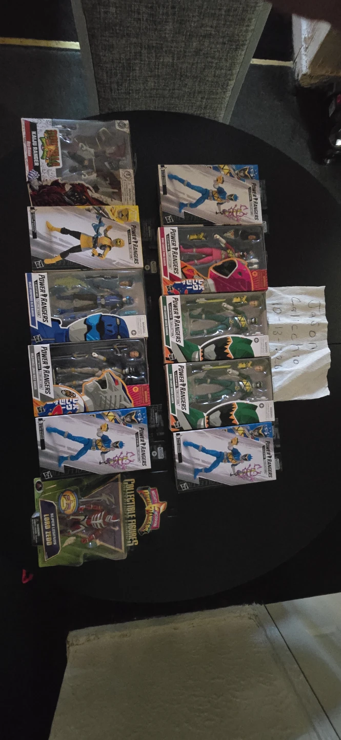 Large Collection of Power Rangers Action Figures and Funko Pops