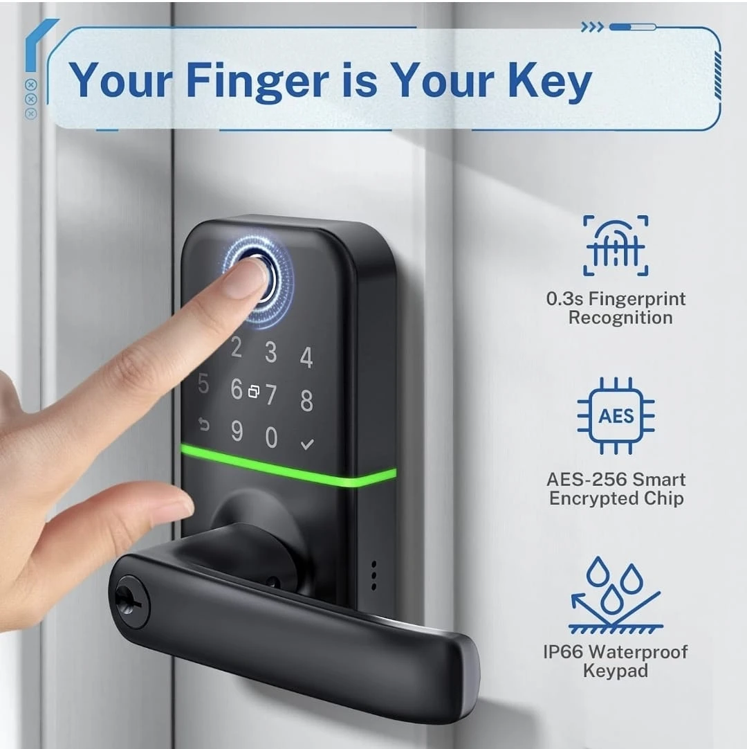 Smart Fingerprint Door Lock with Bluetooth - photo 3