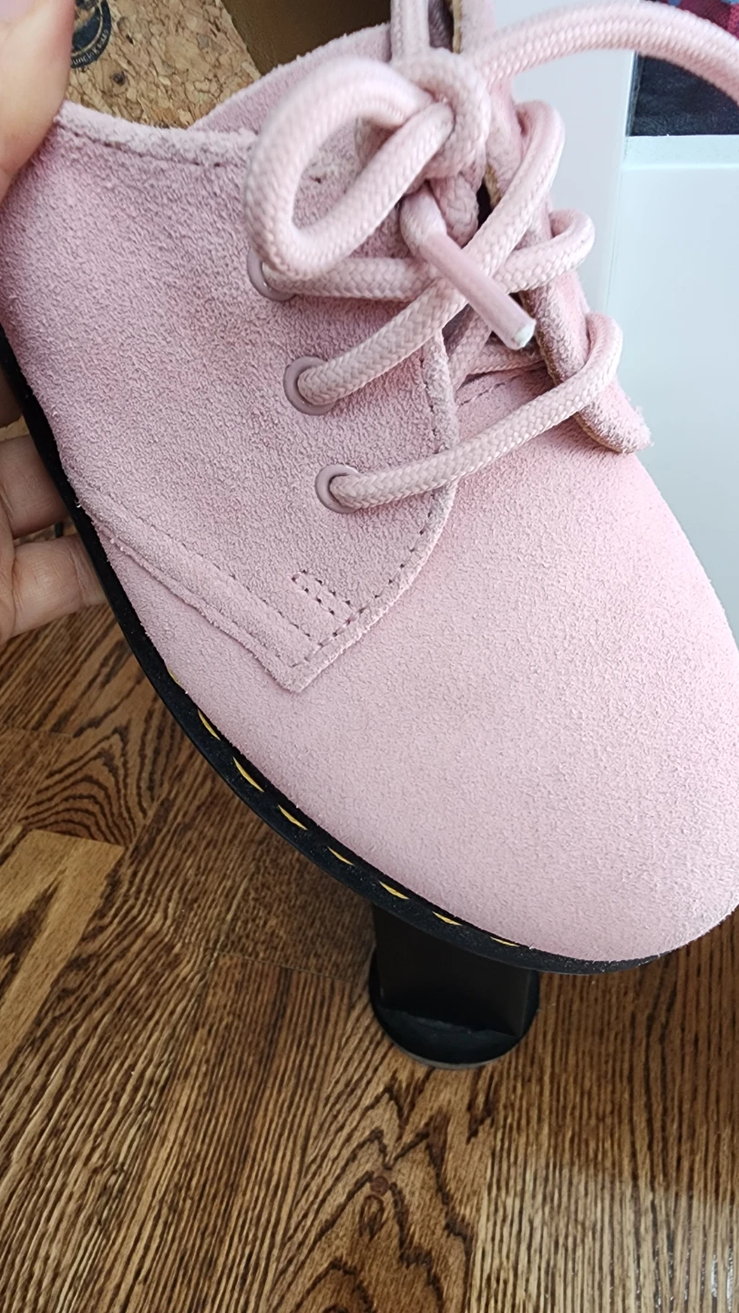 Dr. Martens Pink Suede Lace-Up Shoes - photo 4