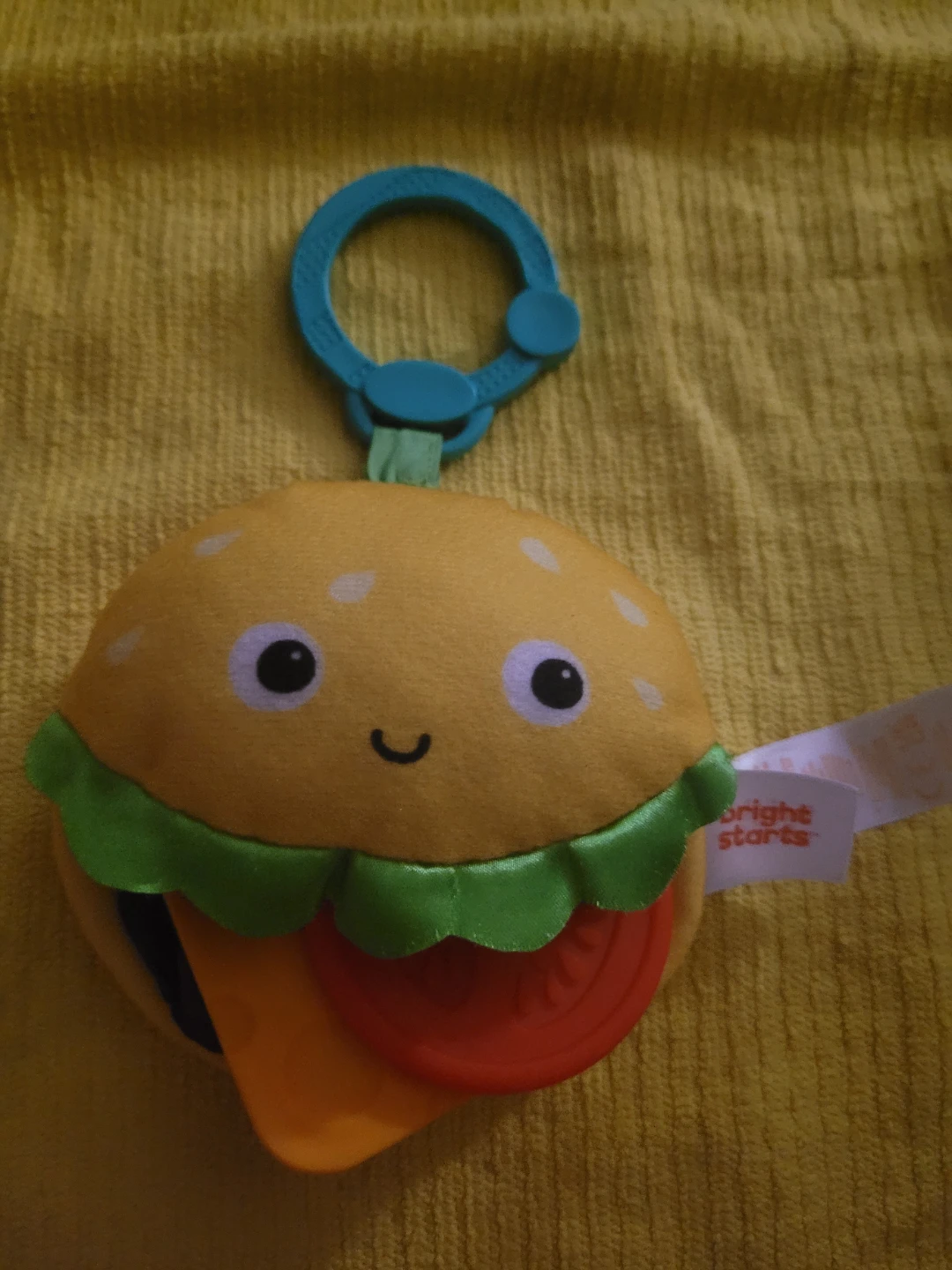 Bright Starts Say Cheeseburger On The Go Teether