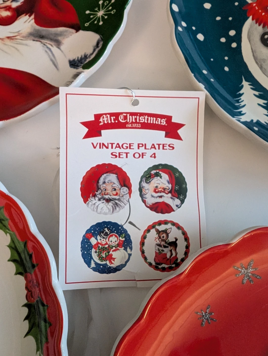 Mr Christmas Vintage Plate Set - photo 2