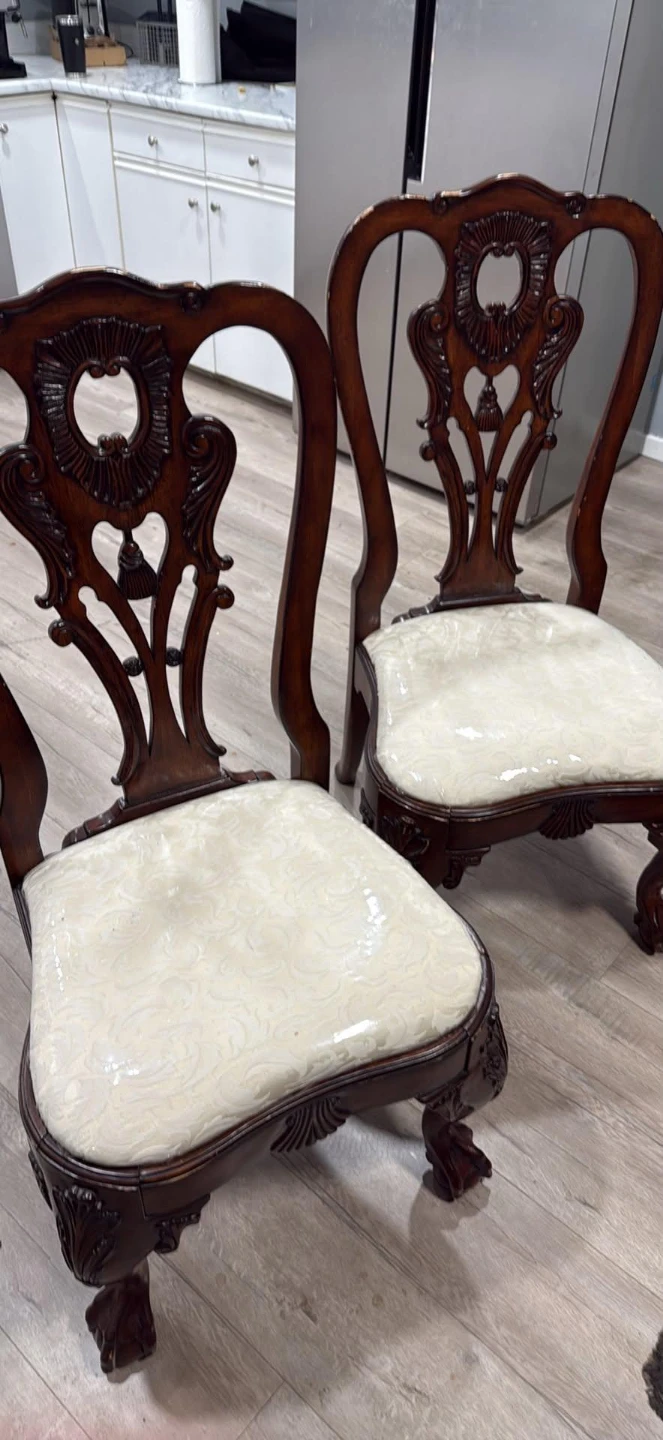 Set of Two Vintage Style Dining Chairs