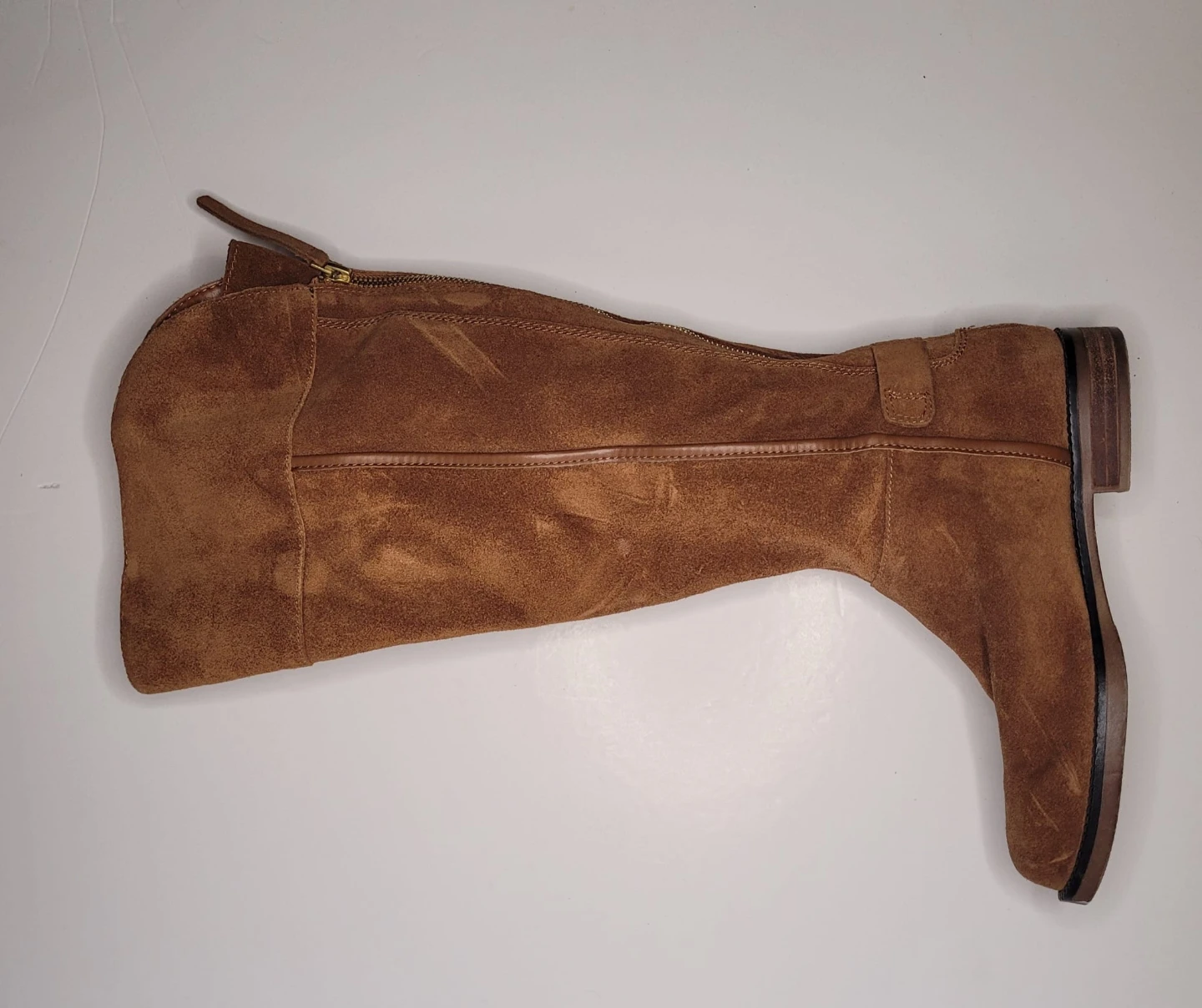 Brown Suede Over-the-Knee Boots - photo 4