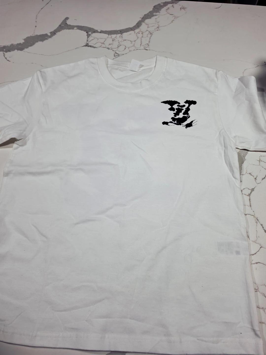 White T-Shirt with Graphic Print
