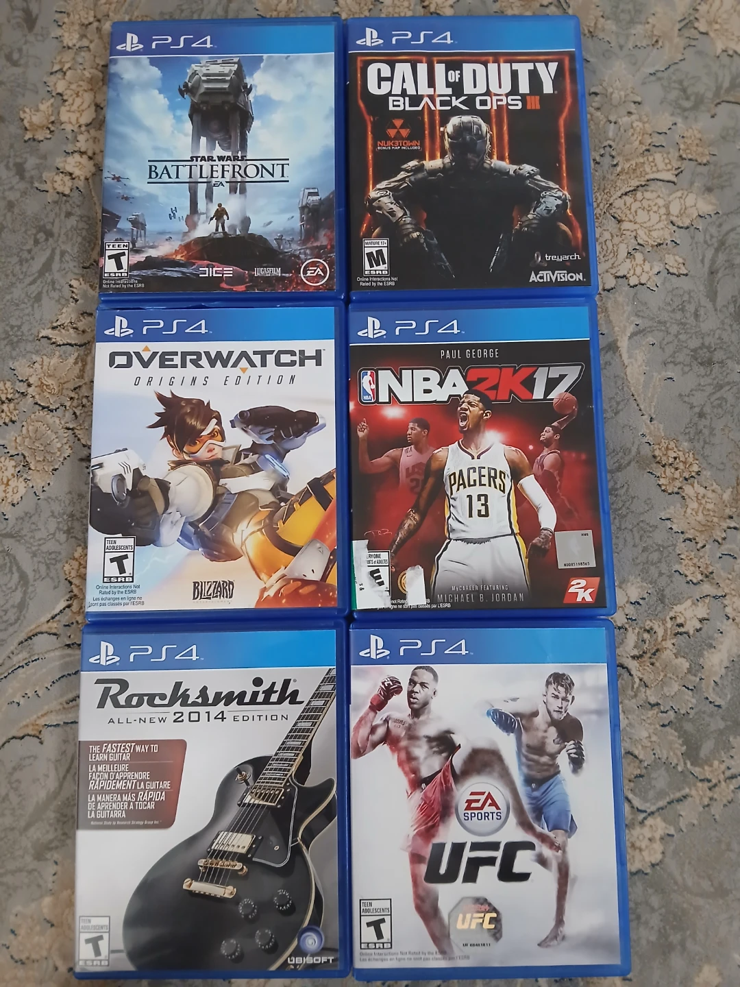 Lot of 6 PlayStation 4 Games