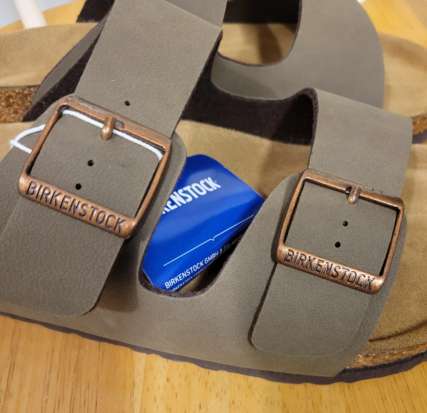 NEW Birkenstock Men's Arizona Stone Birkibuc Sandals Sz 42 9 9.5 - photo 4