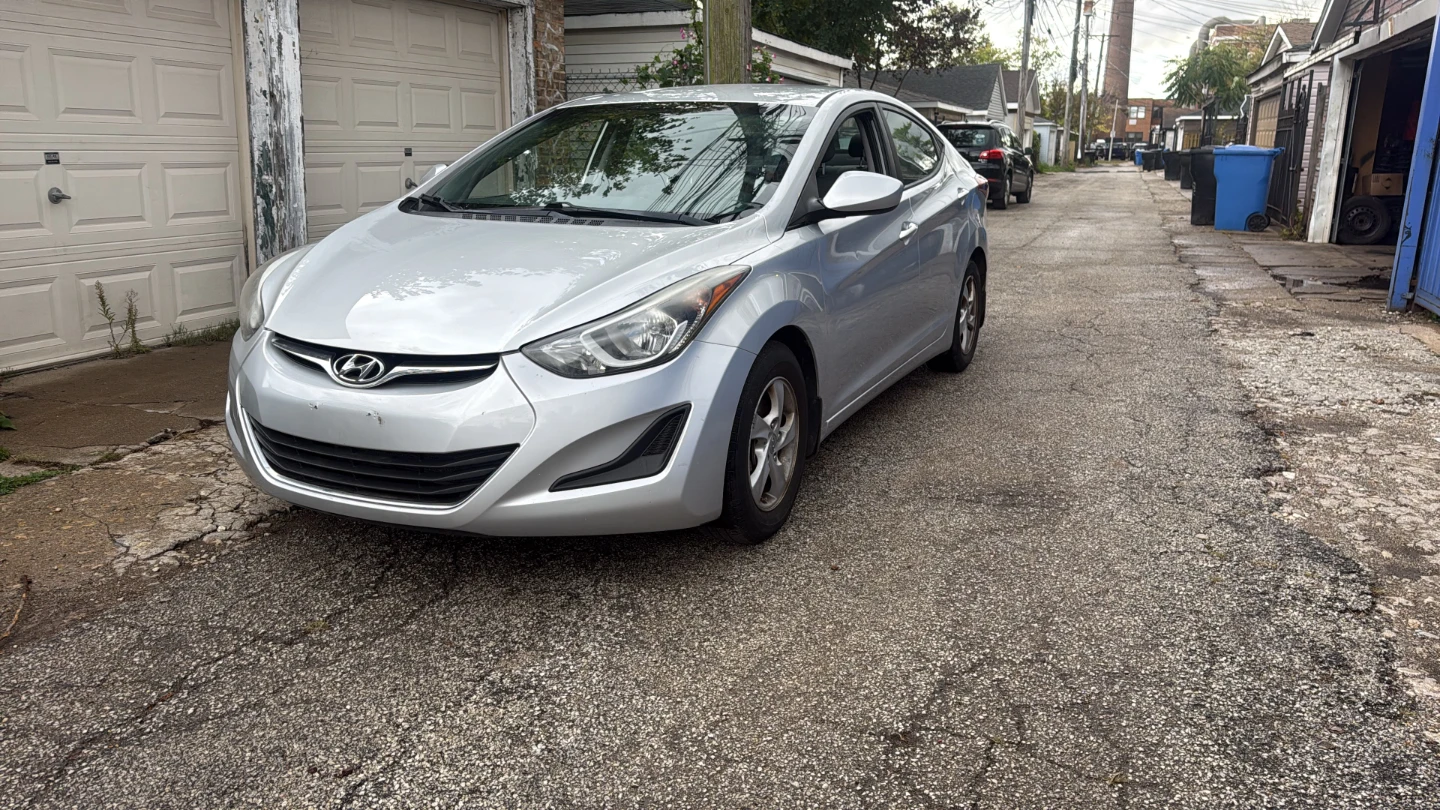 Silver Hyundai Elantra Sedan