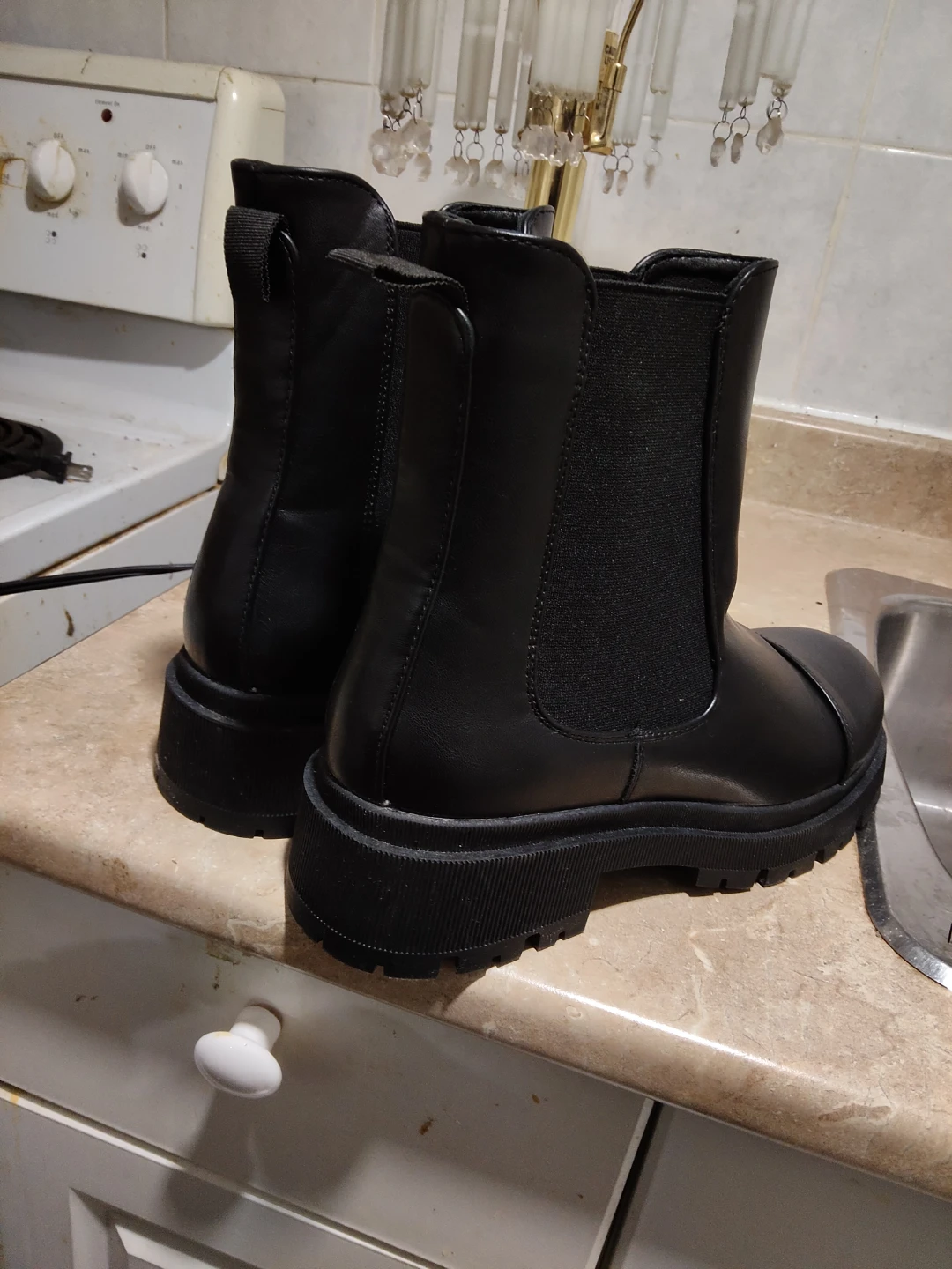 Black Chelsea Lug Boots - photo 2