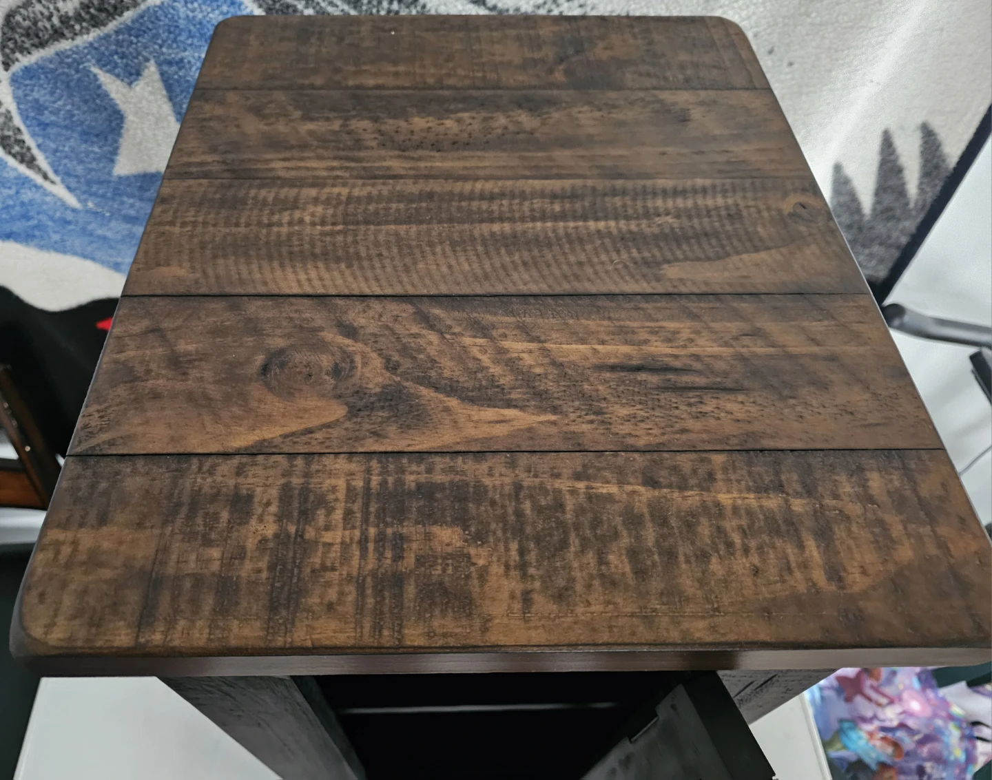 1 Rustic farmhouse end table - photo 3