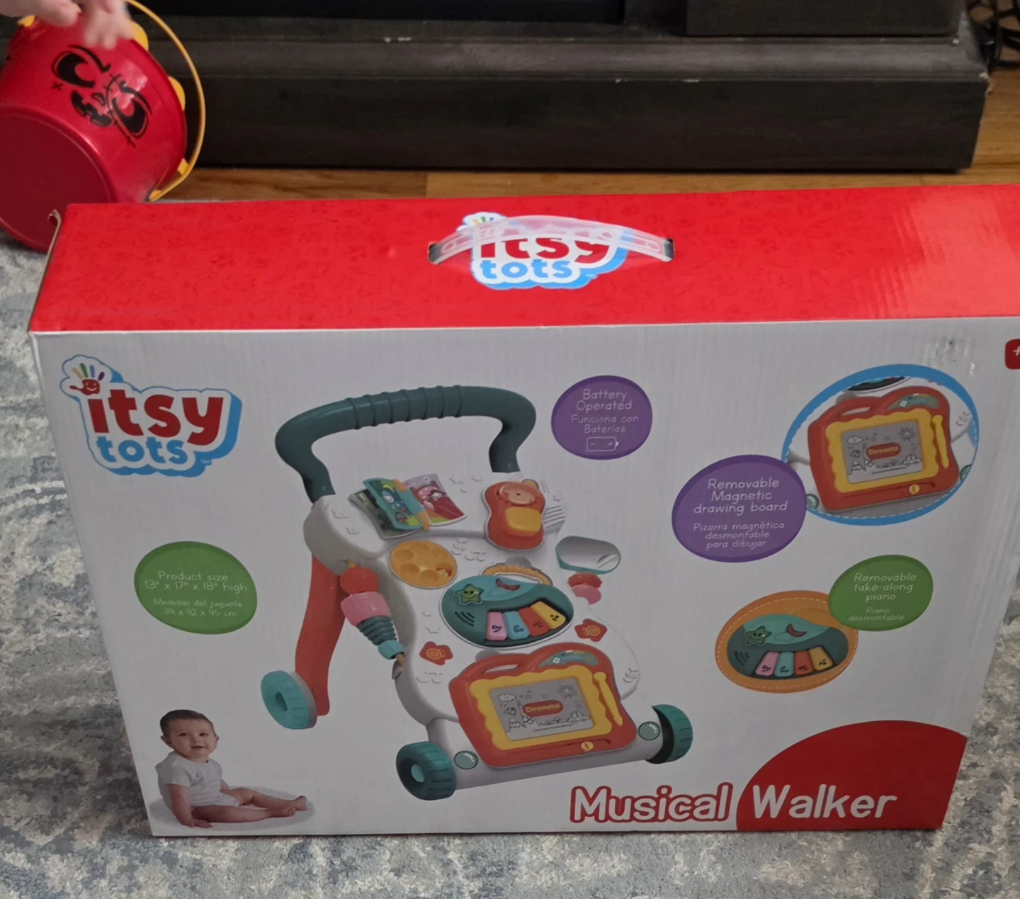Baby musical walker