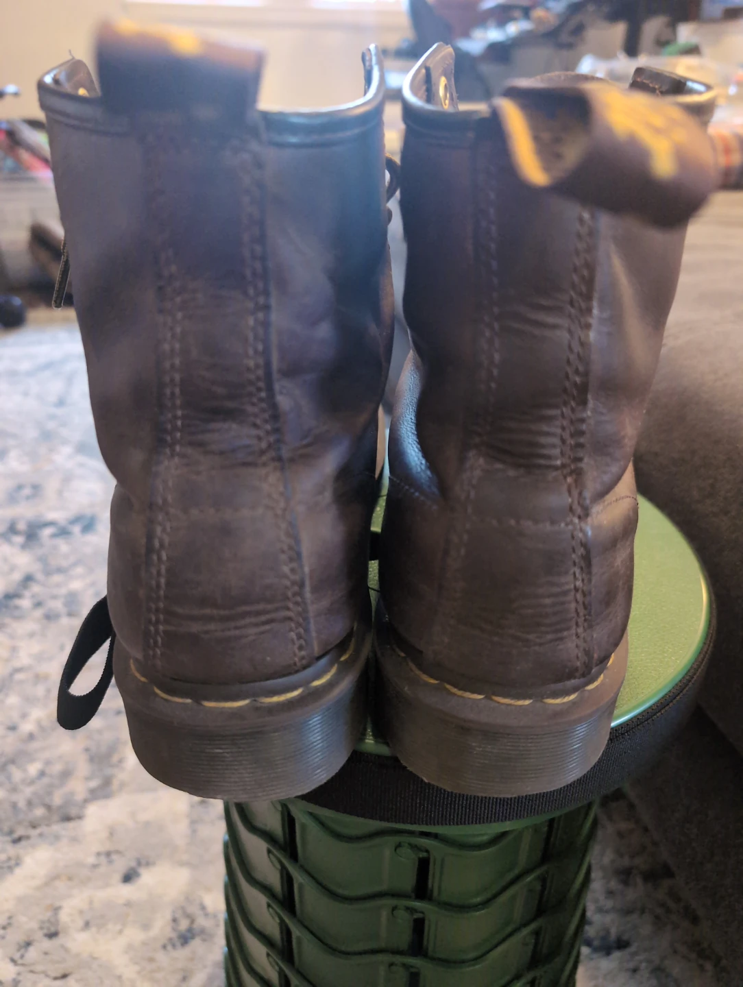 Dr. Martens Dark Brown Leather Boots size (Men's) size 9 - photo 3