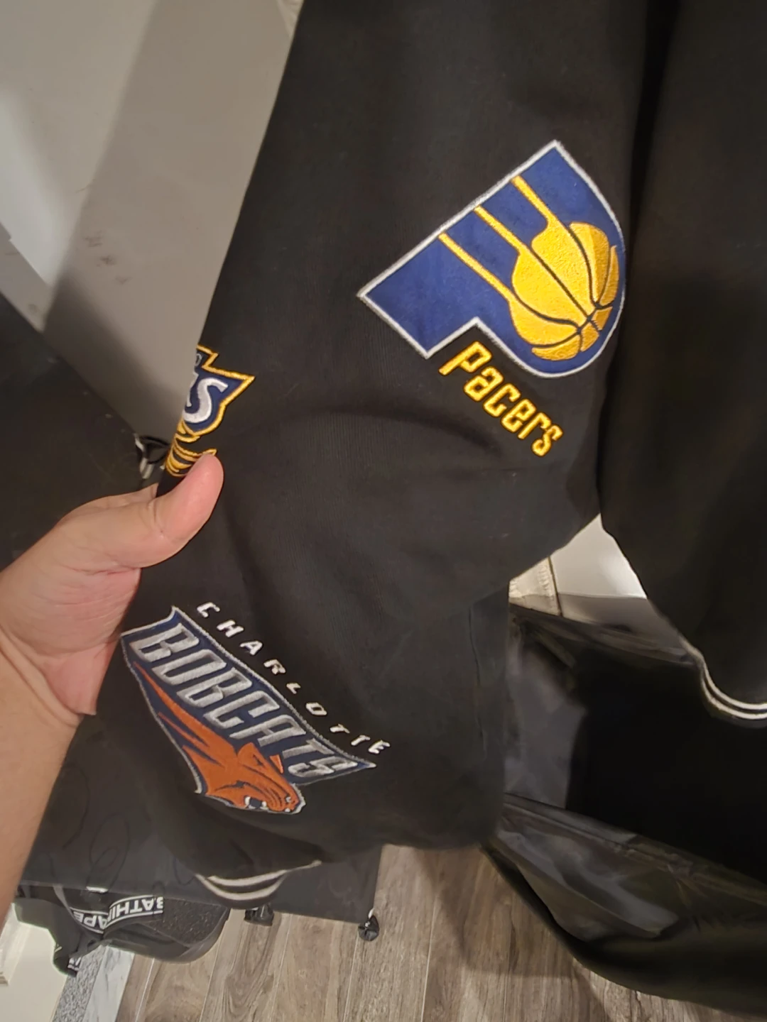 NBA All-Over Team Patch Varsity Jacket - photo 4