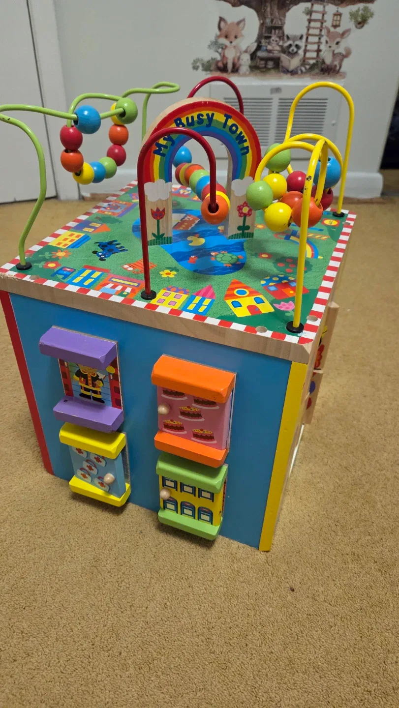 Parents My Busy Town Wooden Activity Cube - photo 2
