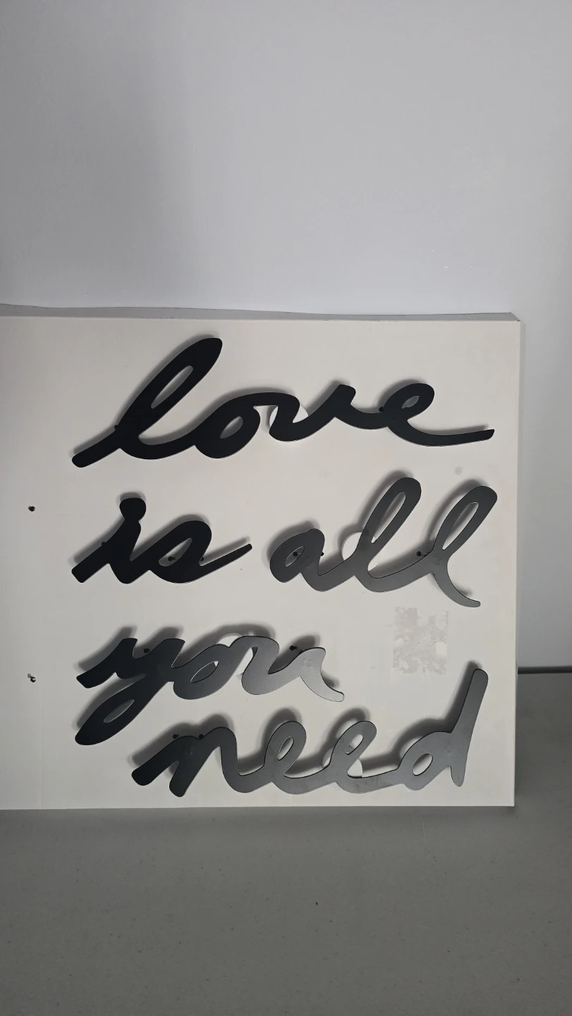 All You Need Is Love Metal Wall Decor