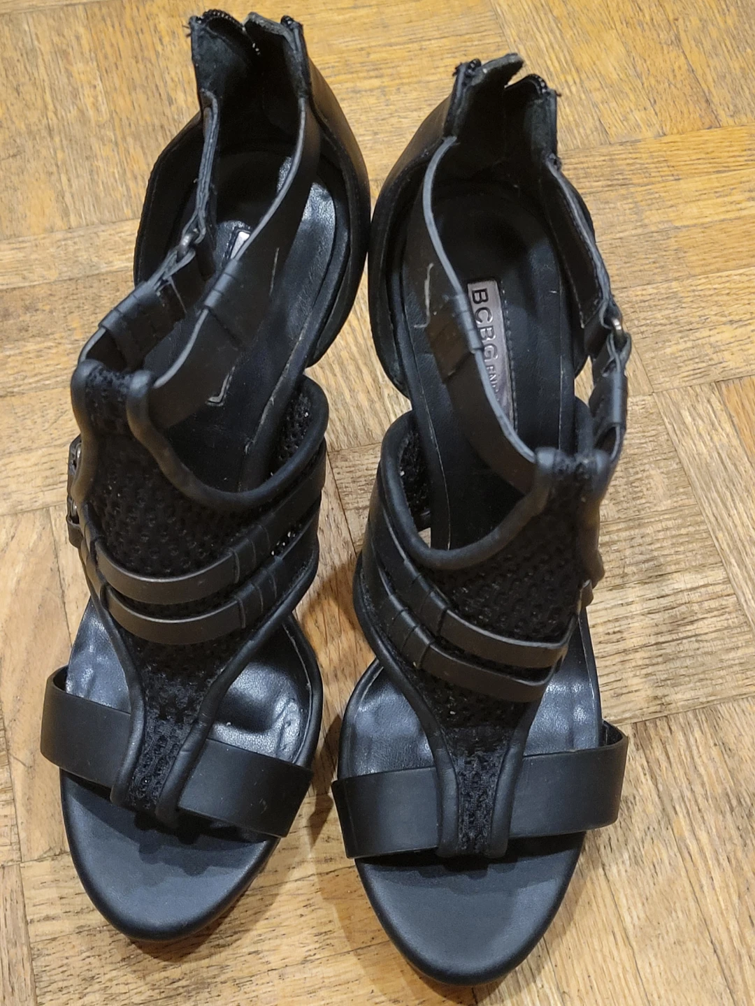 BCBG Generation Black High Heel Sandals