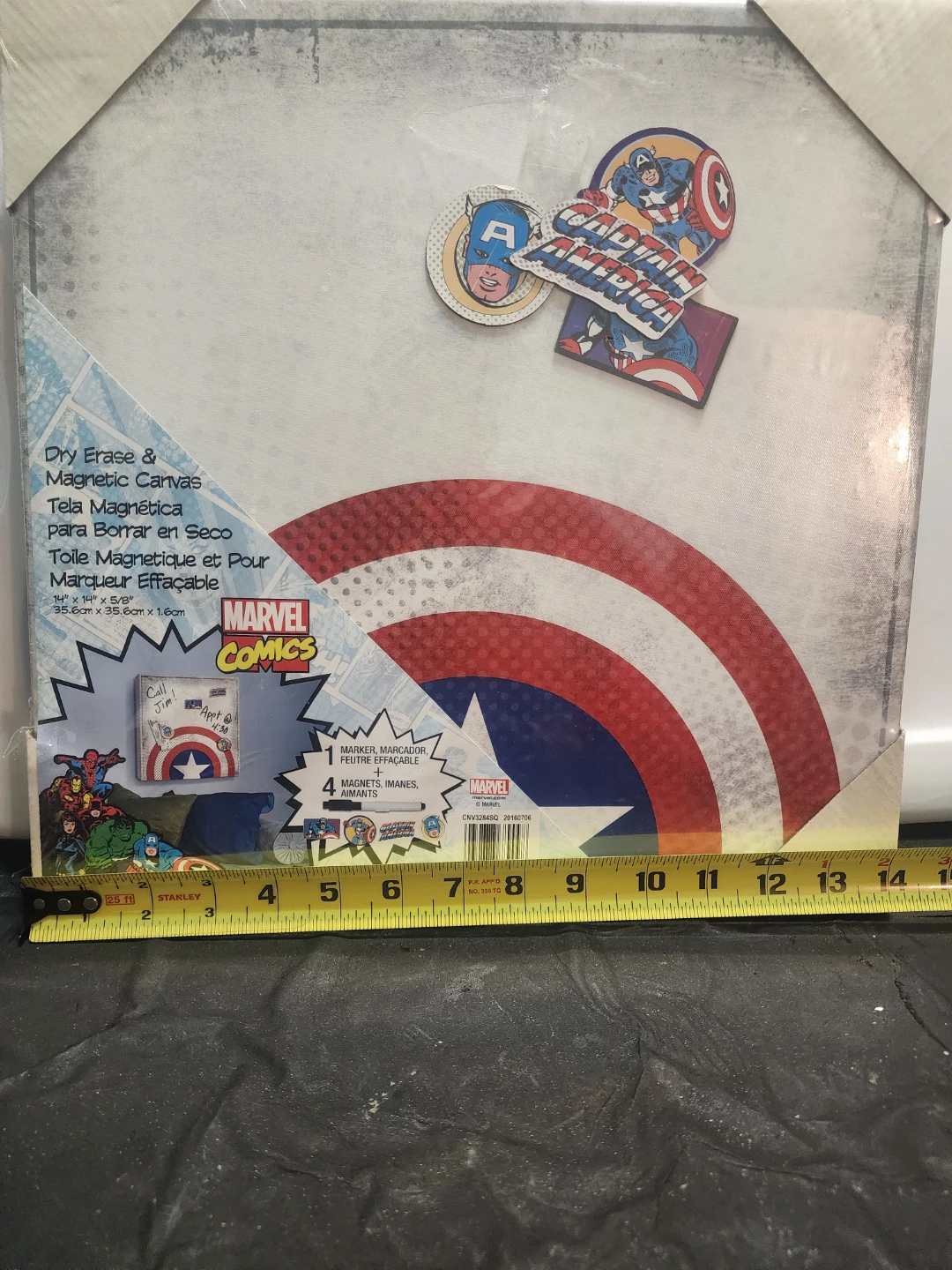 Marvel Comics Captain America Dry Erase & Magnetic Canvas - photo 5