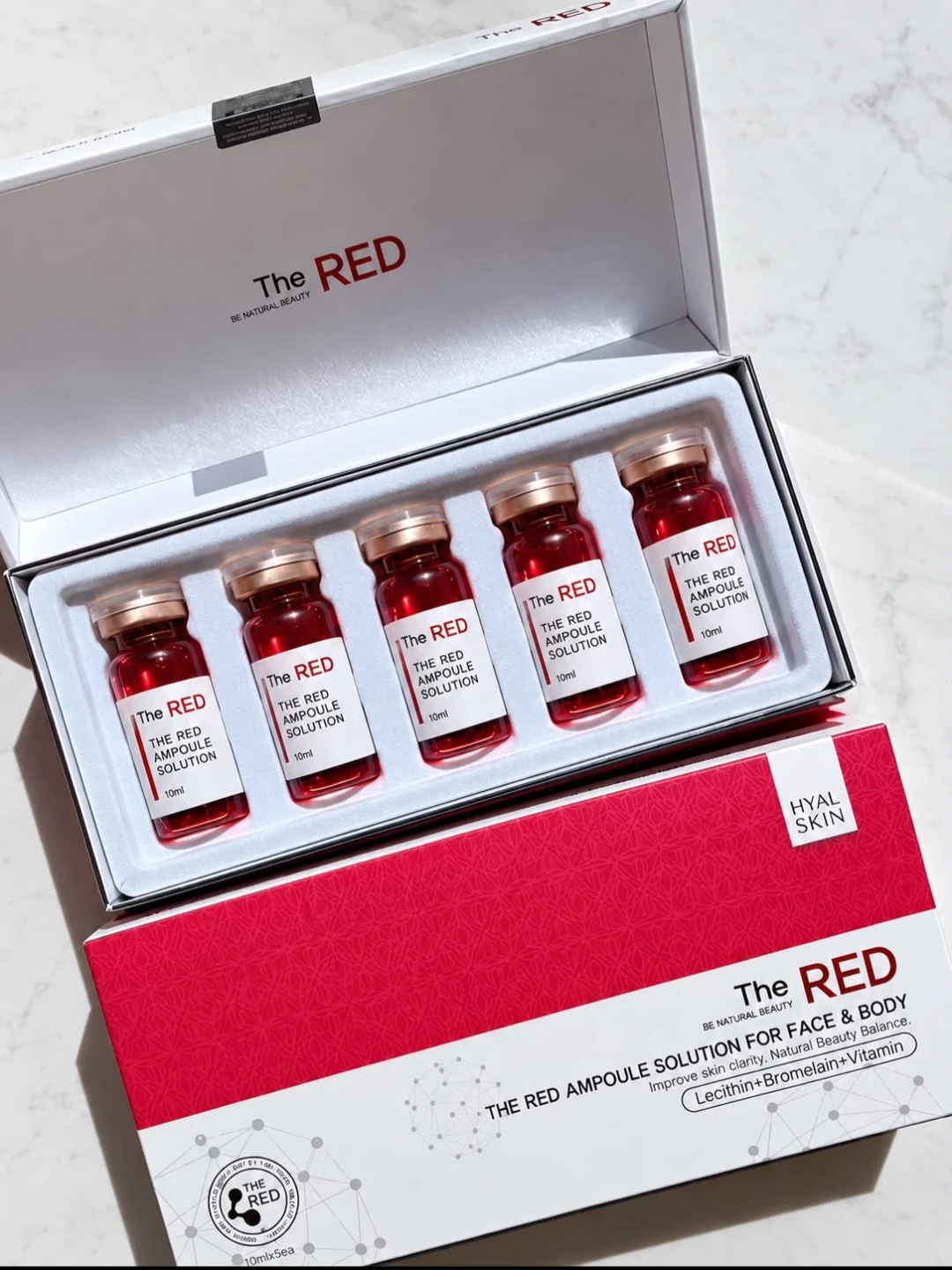 The RED Ampoule Solution for Face & Body