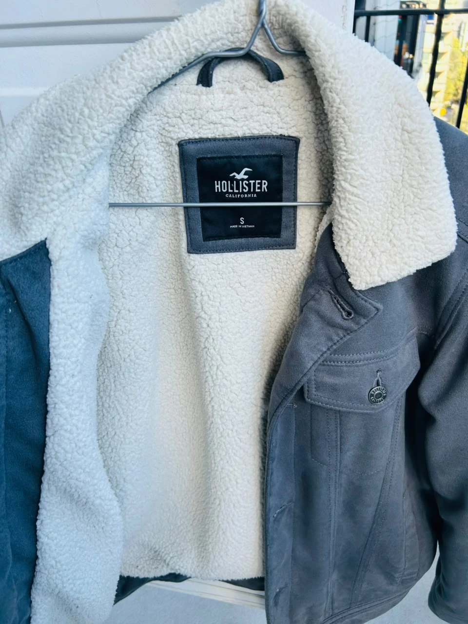 Hollister Sherpa-Lined Faux Suede Jacket - photo 2