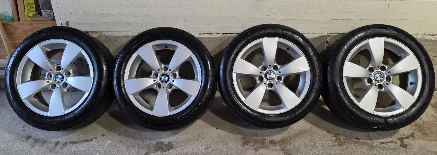 Set of 4 BMW 5 Series Wheels with Tires - photo 3