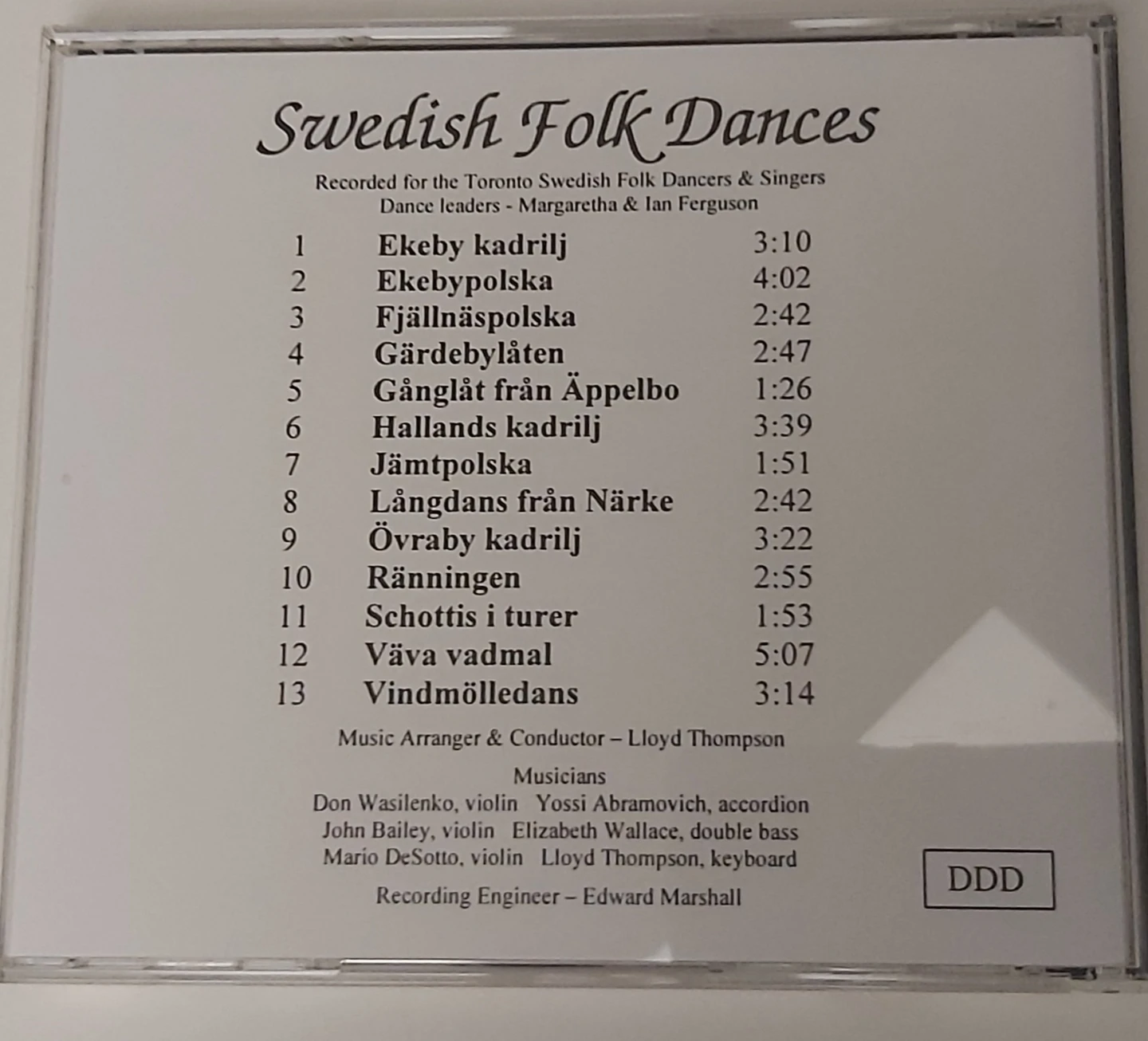 Swedish Folk Dances CD - photo 2