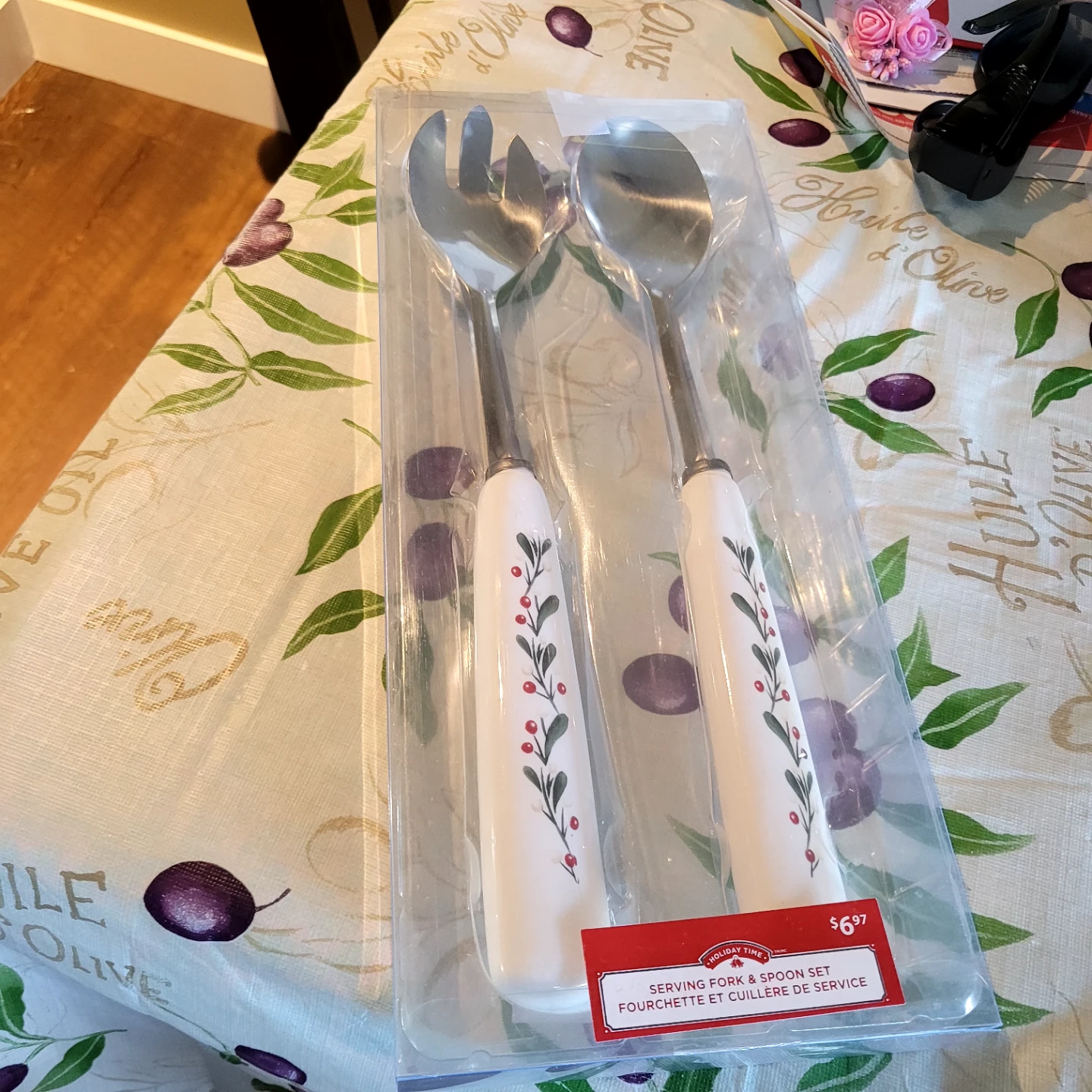 Holiday Time Serving Fork & Spoon Set