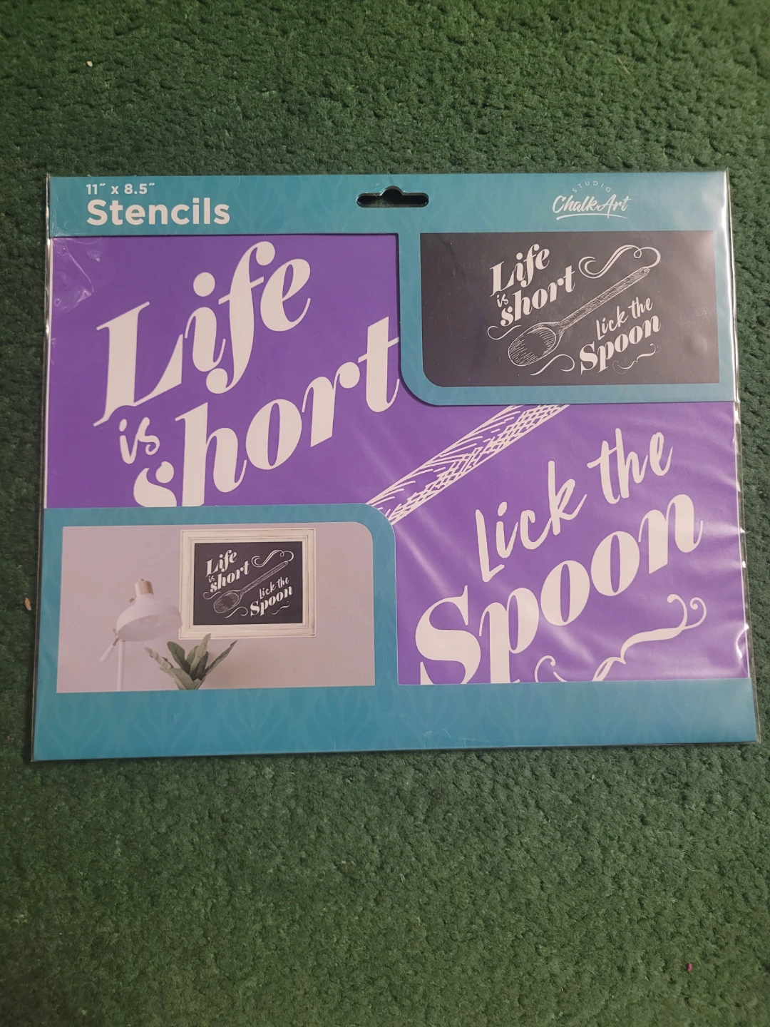 Studio Chalk Art Life Is Short Stencils