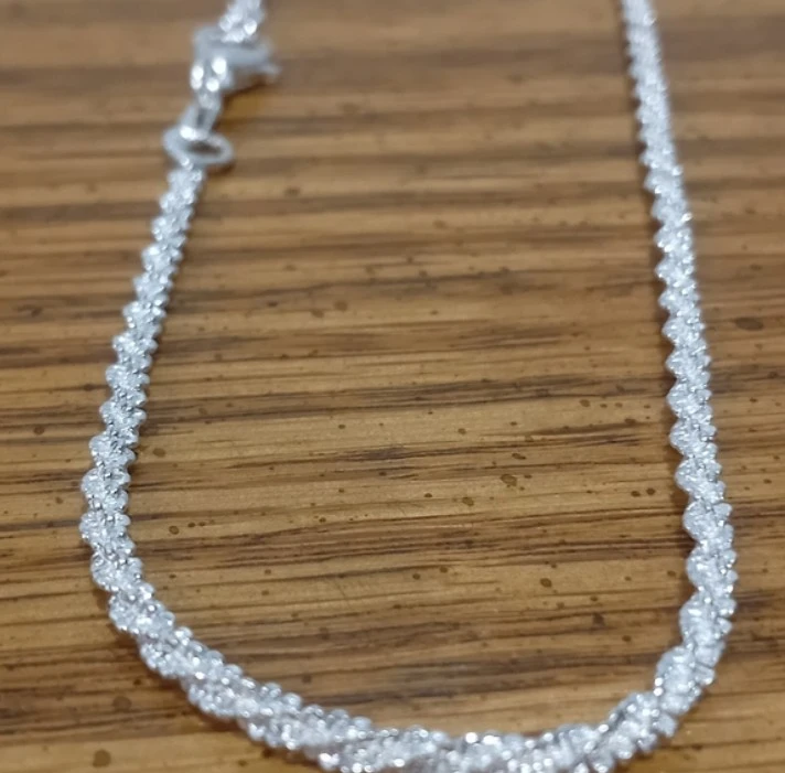 silver diamonds chain - photo 3