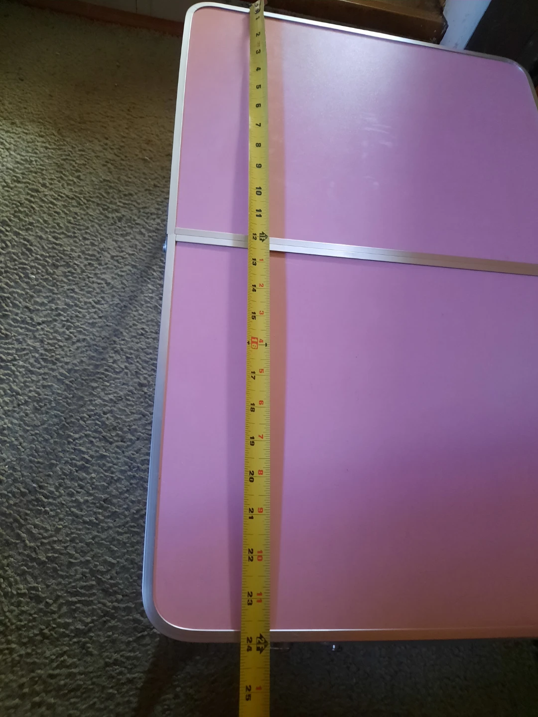 Pink Portable Folding Table - photo 2