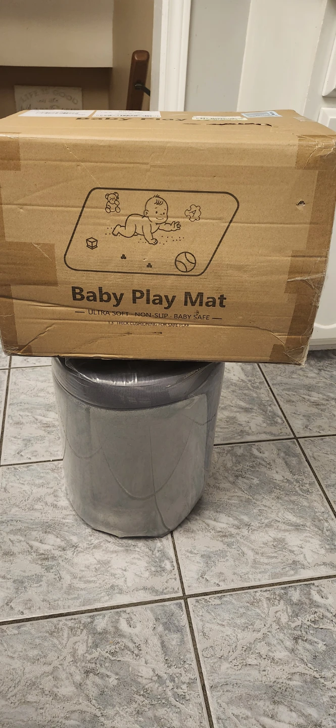 Baby Play Mat, 59" x 79", Grey - photo 2