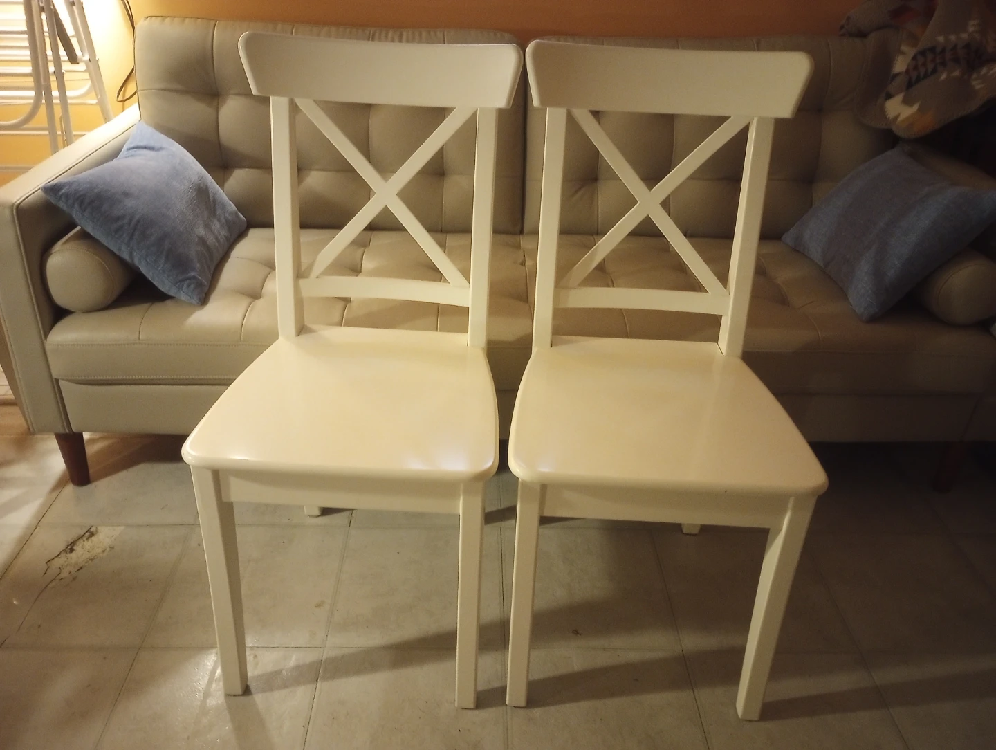 Pair of Ikea Ingolf Dining Chairs - photo 2