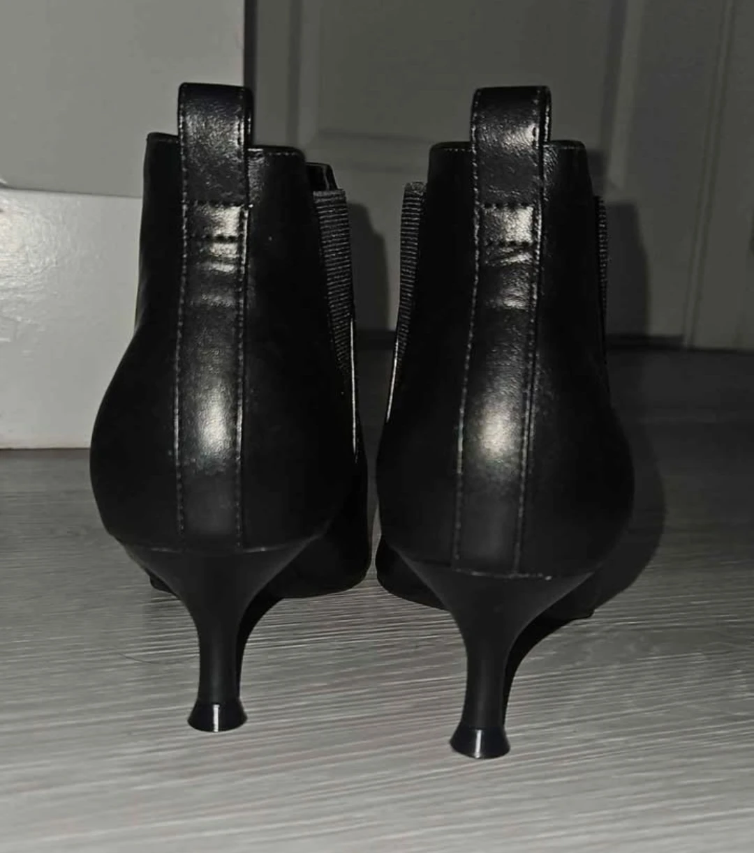 Black Kelly & Katie Ankle Boots with Kitten Heels – Size 7.5 - photo 2