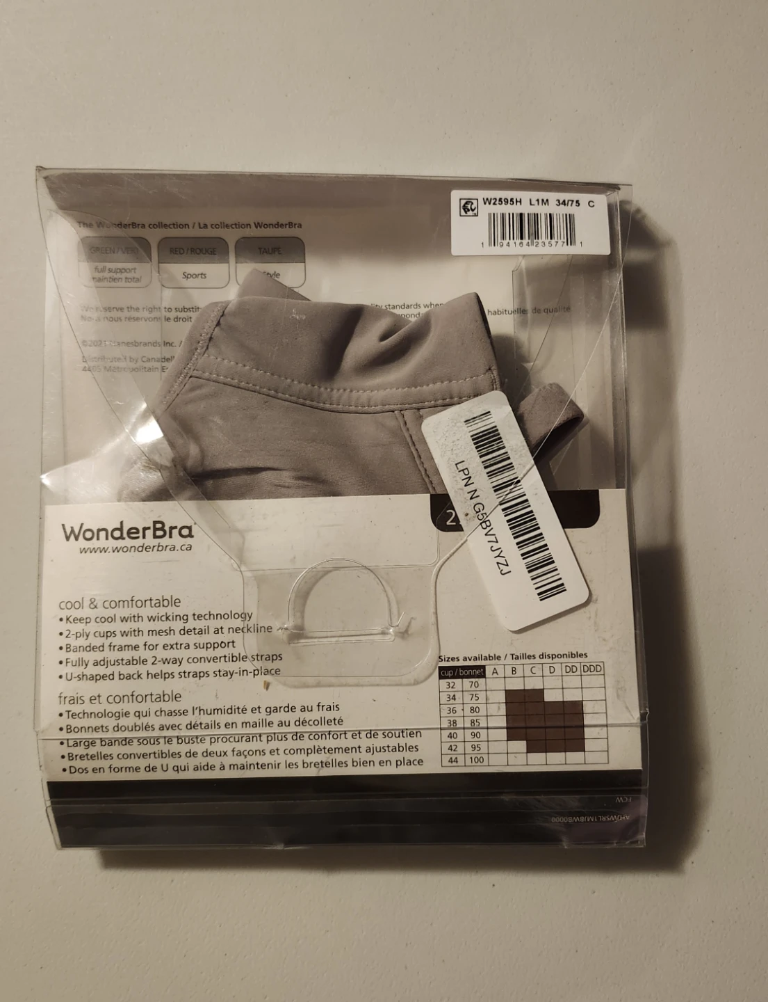 WonderBra Wireless Style Bra 34C - photo 3