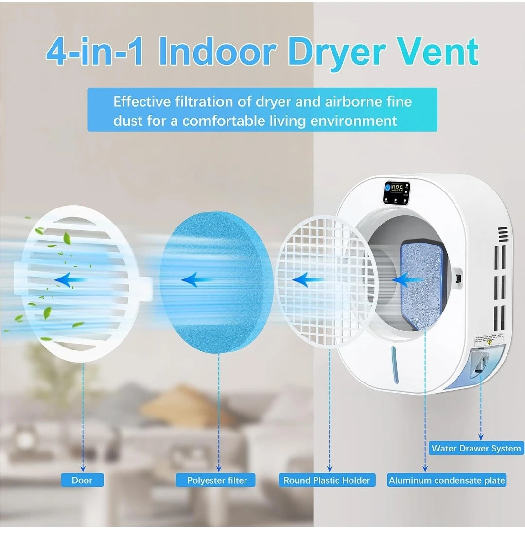 4-in-1 Indoor Dryer Vent With Dehumidifier for Protect Furniture - photo 4