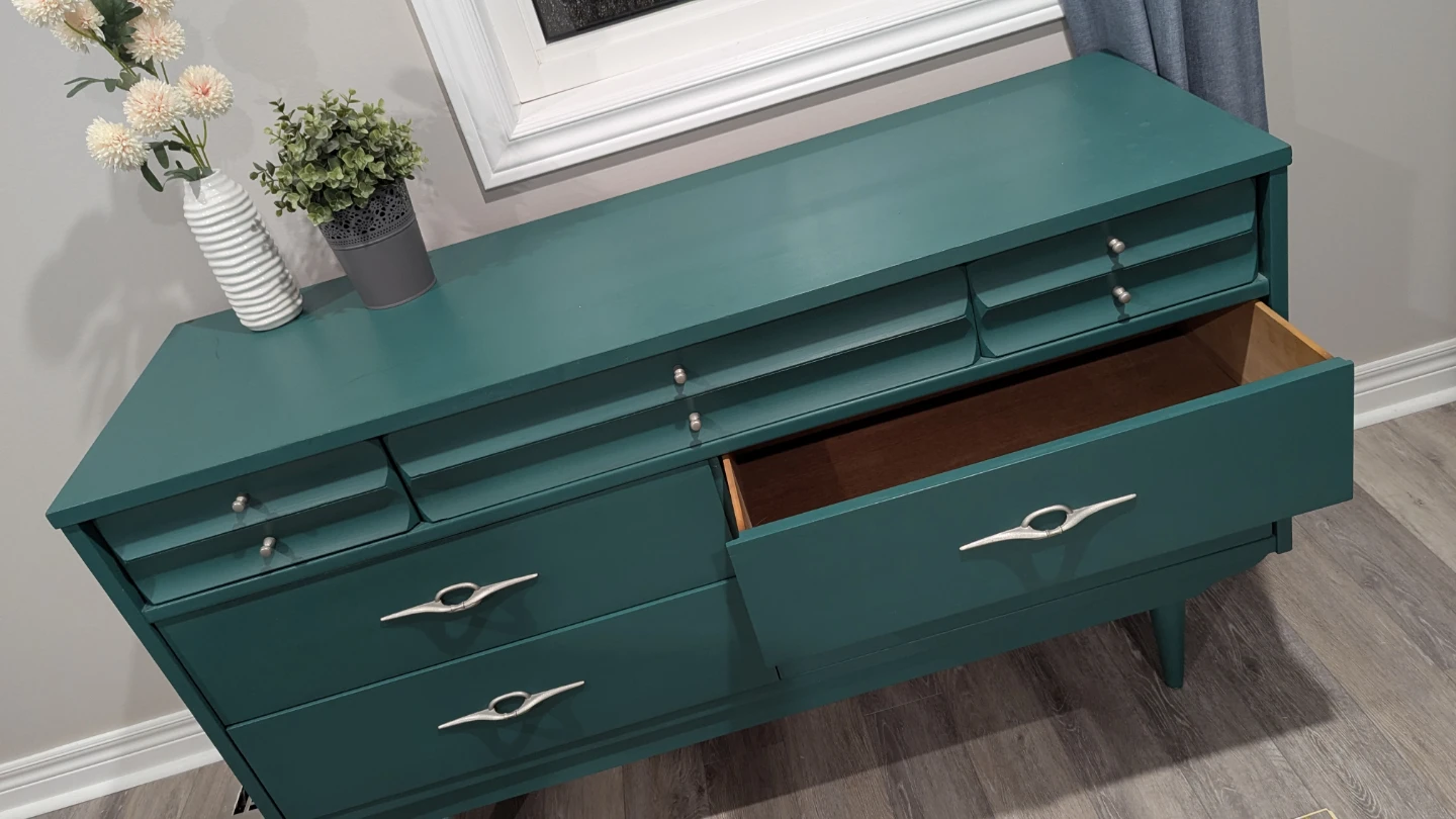 Kroehler Custom Crafted Teal Dresser - photo 5