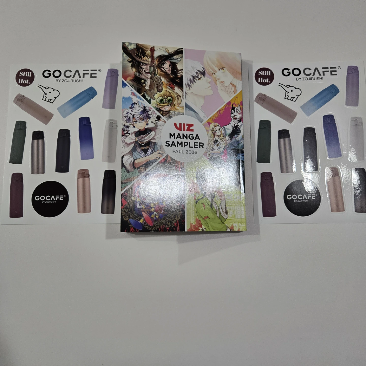 VIZ Manga Sampler Fall 2026 and Zojirushi Stickers
