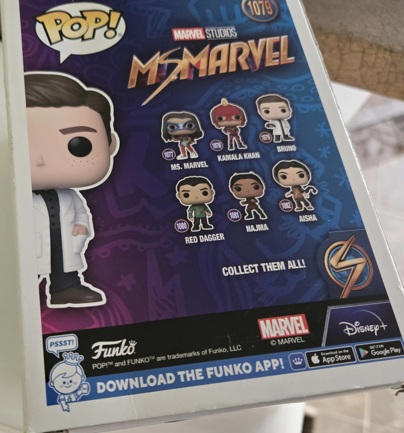 Funko Pop Marvel Ms. Marvel Bruno 1079 - photo 3