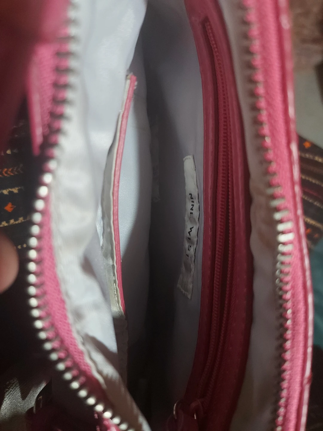 Nine West pink and beige handbag
