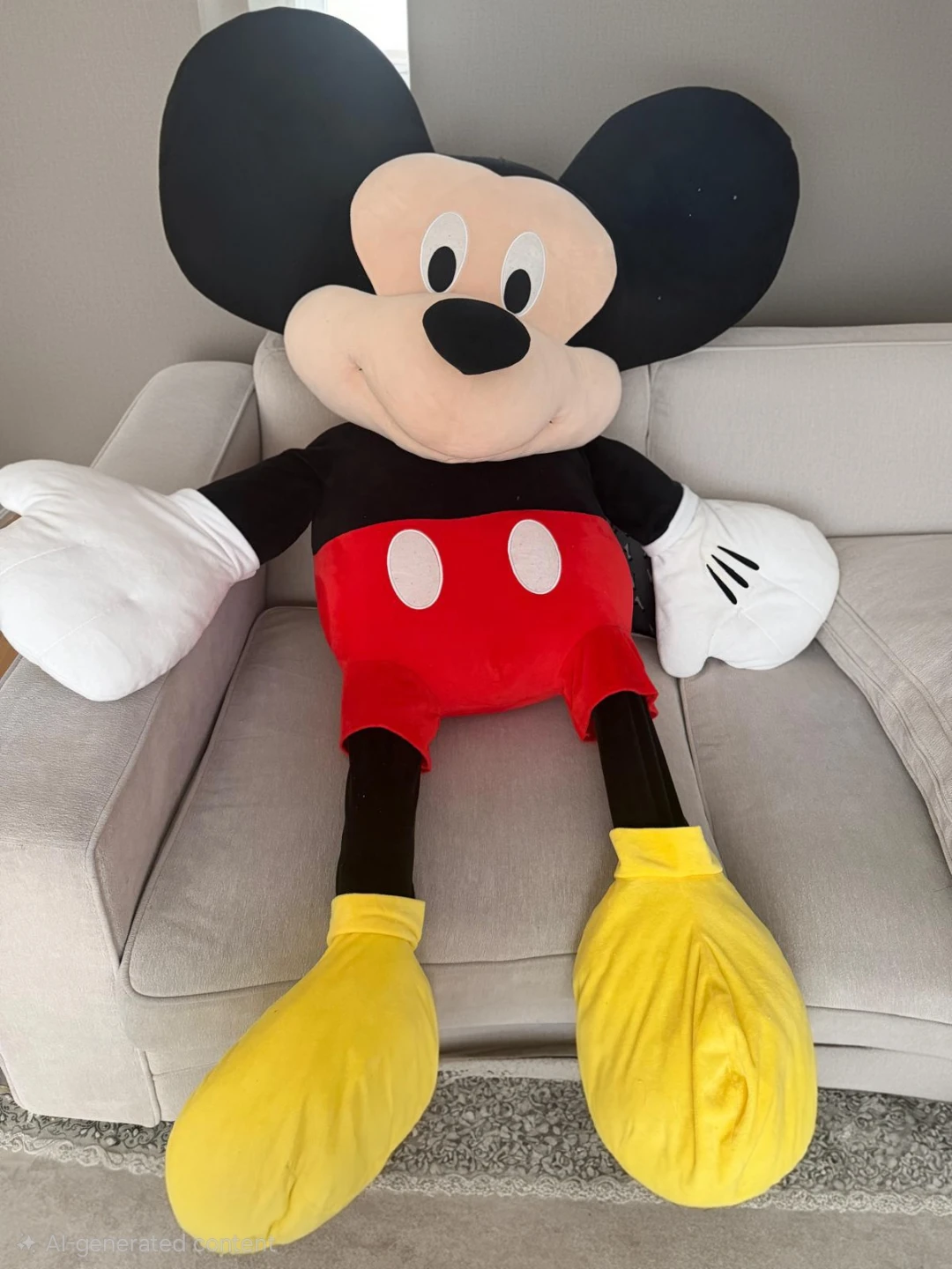 Large Disney Mickey and Minnie Mouse Plush Set - photo 2