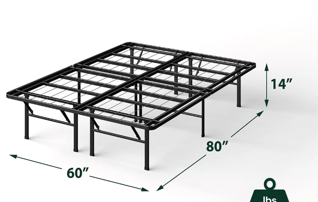 Queen Size Heavy Duty Metal Bed Frame - photo 2