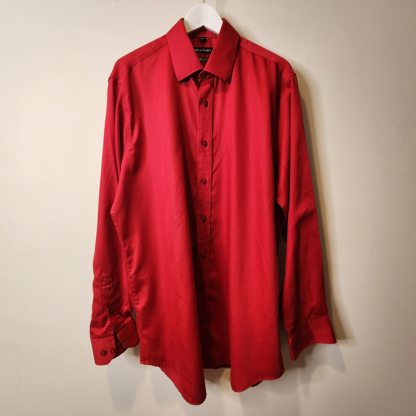 Bellissimo Red Dress Shirt 17L 36/37