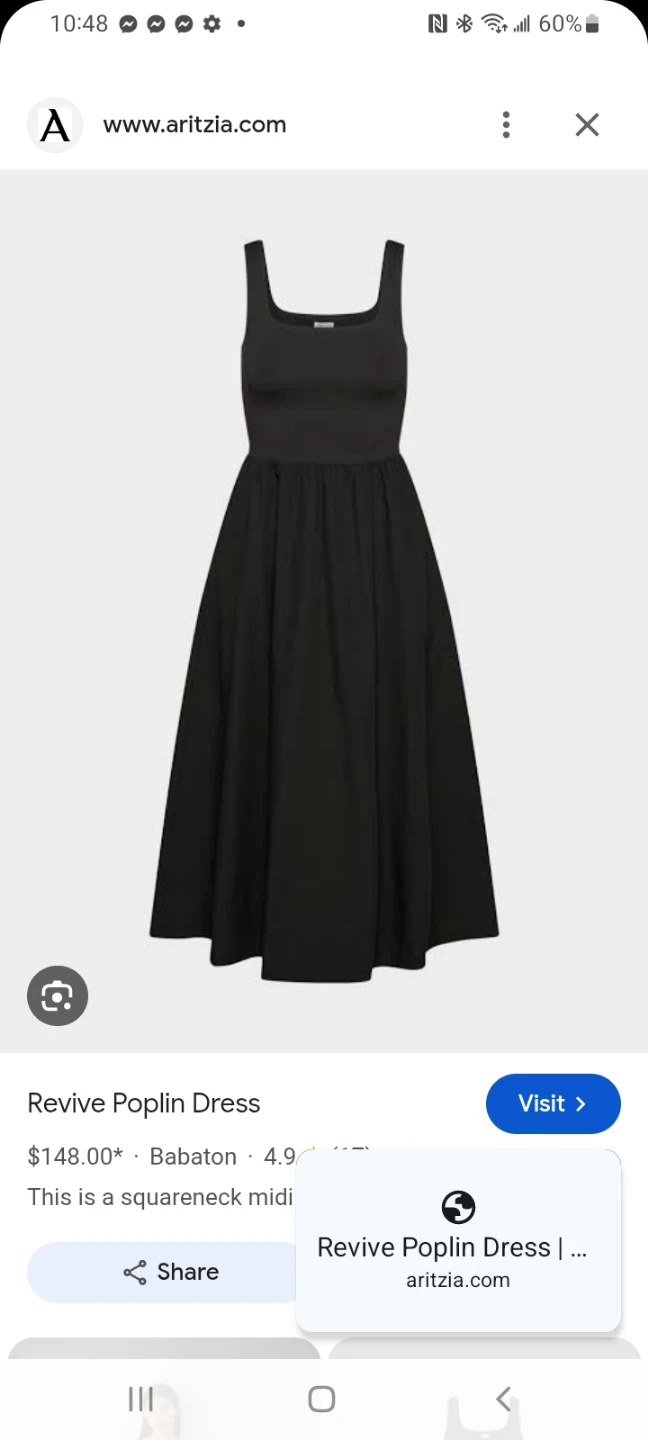 Babaton Revive Poplin Dress (small)