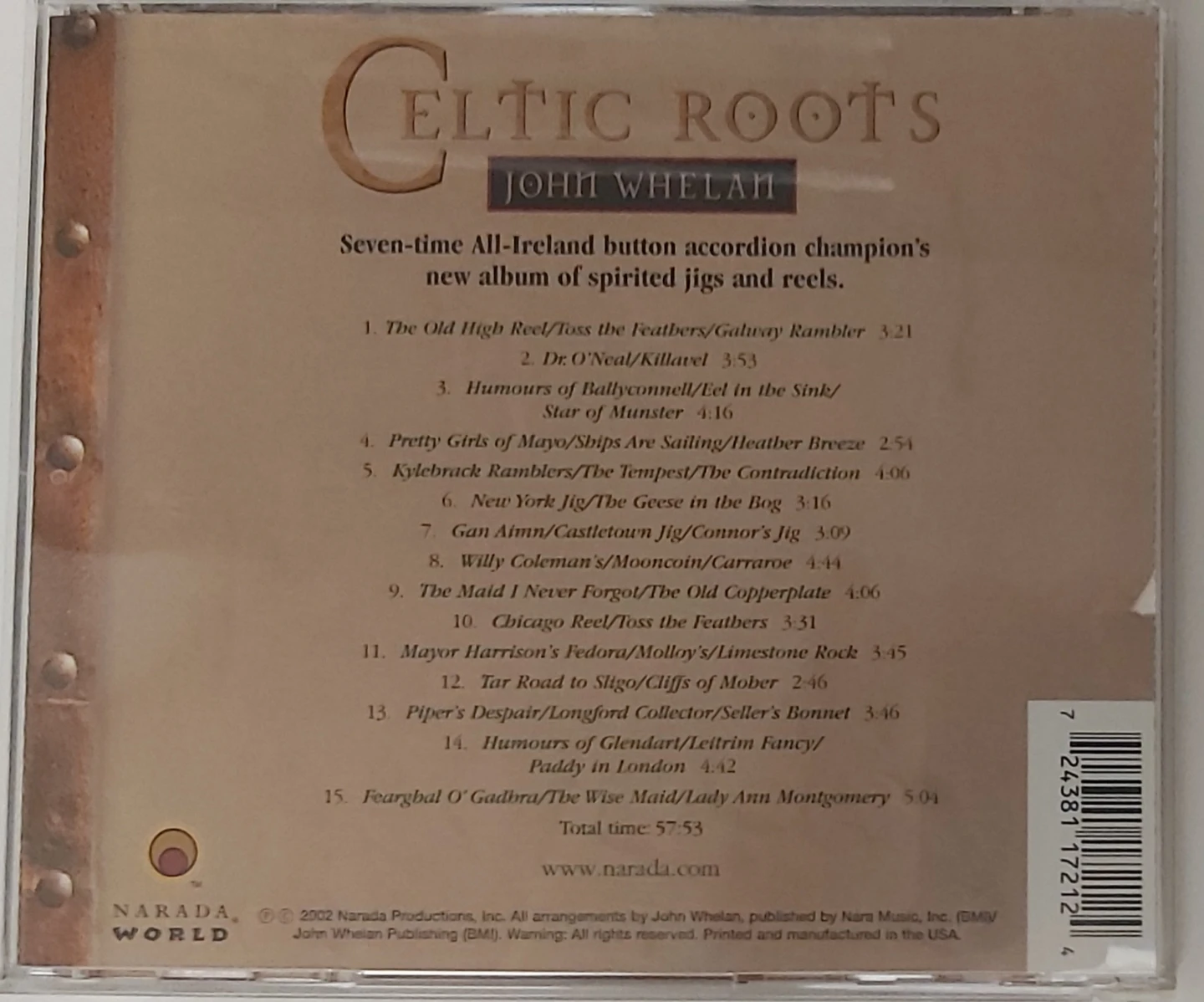 Celtic Roots: Spirit of Dance by John Whelan CD - photo 2