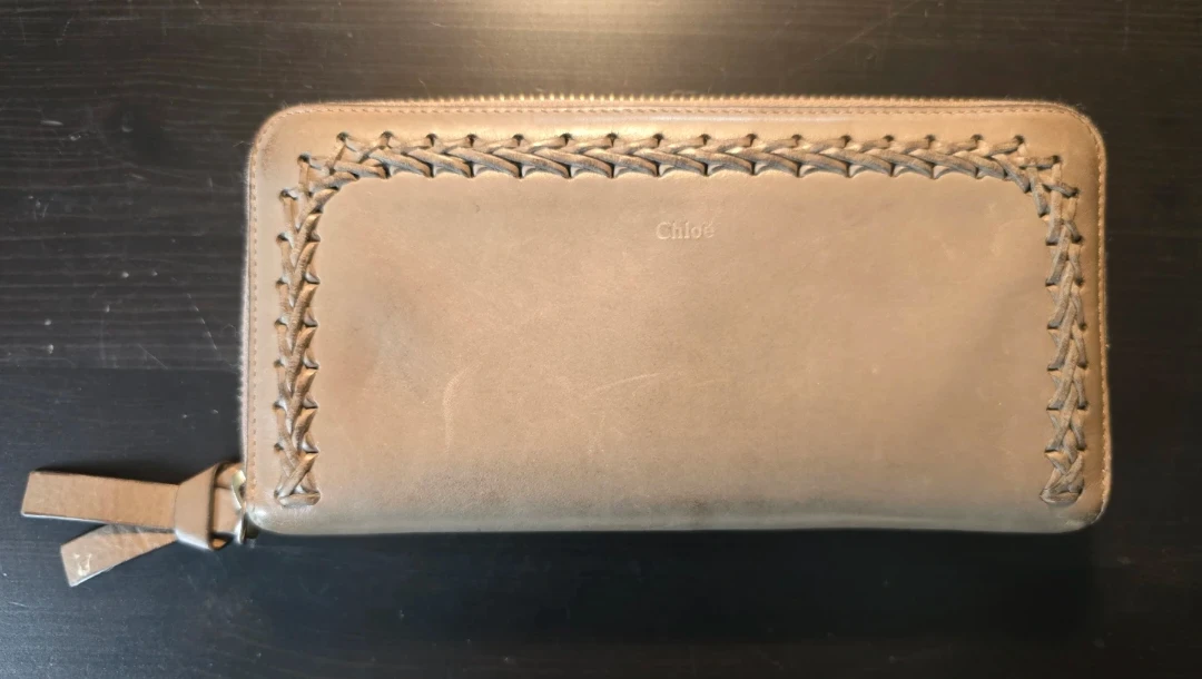 Chloé Leather Zip Around Wallet