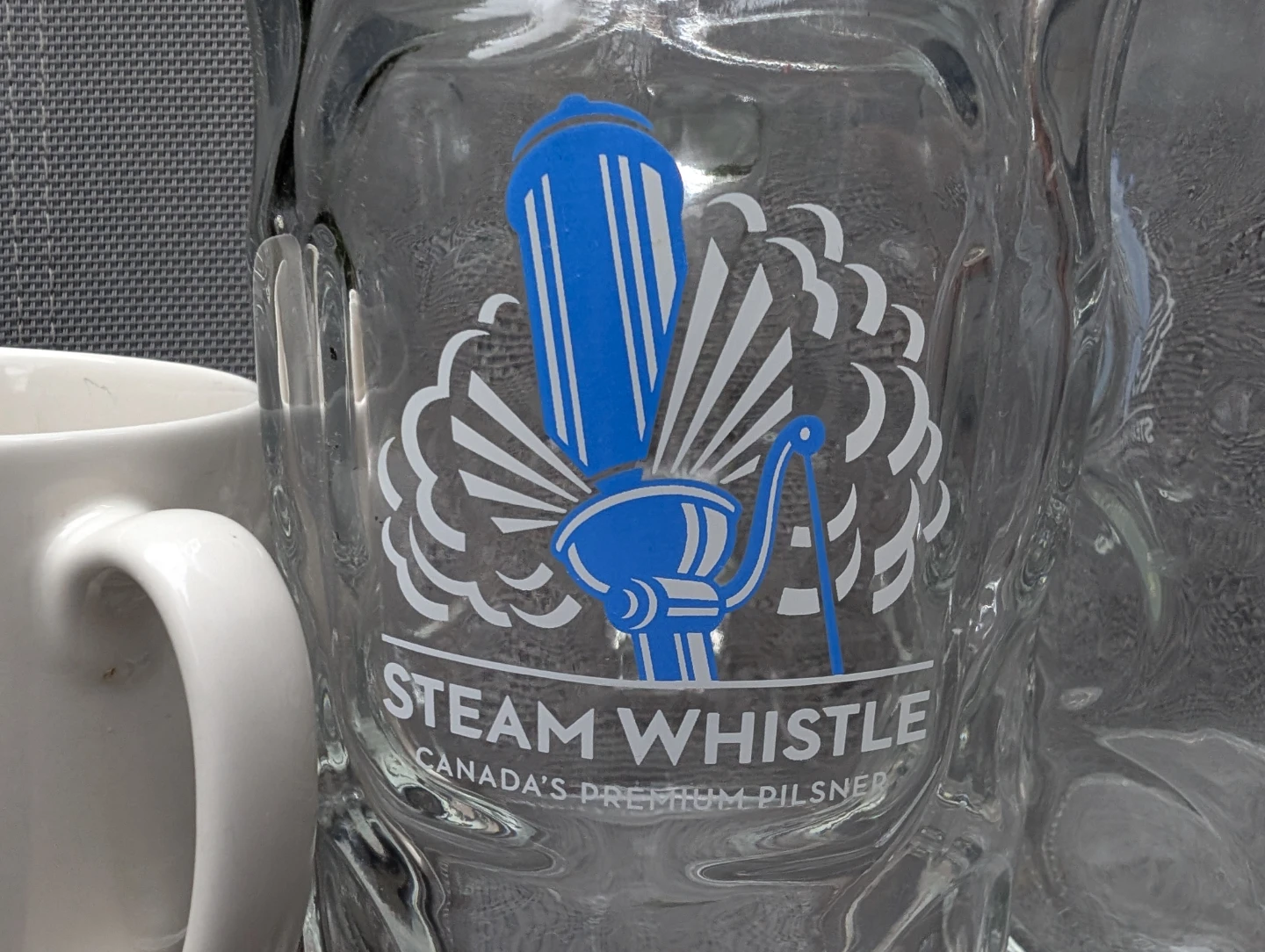 Two Steam Whistle Glass Beer Mugs - photo 2