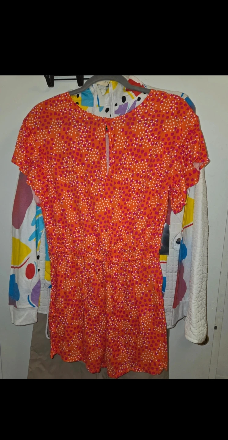Cat & Jack Low-Waisted Romper W/ Bow in a Girl's XL(14-16)